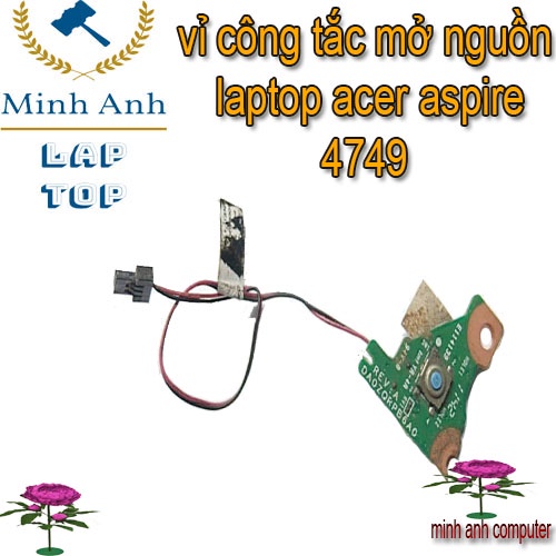 vỉ công tắc mở nguồn laptop acer aspire 4749