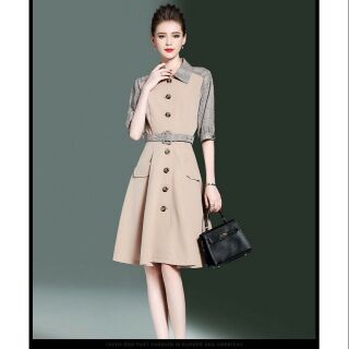 Đầm cổ sơ mi Cao cấp