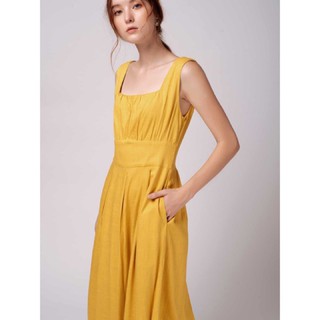 Sale Đầm Midi Linen của thương hiệu YV LE&CO Newtag🌼