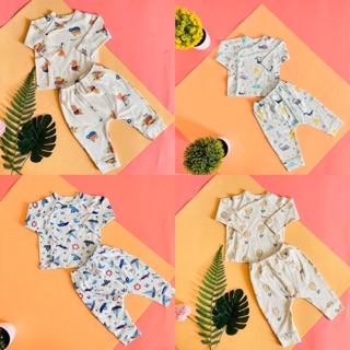 Bộ sơ sinh avaler vải cotton thu đông