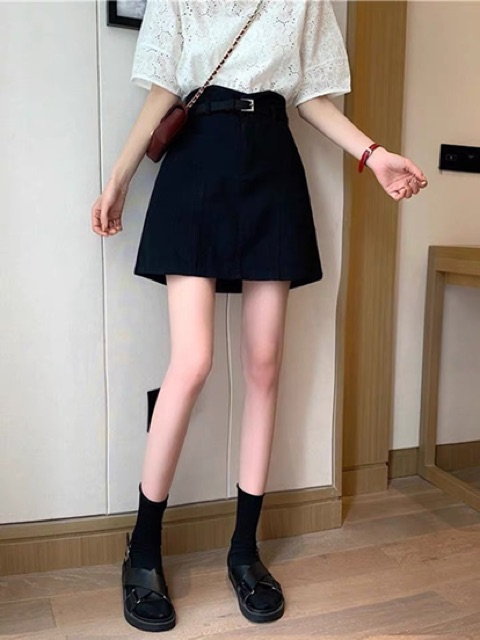 Order_Chân váy khaki chữ A kèm belt | BigBuy360 - bigbuy360.vn