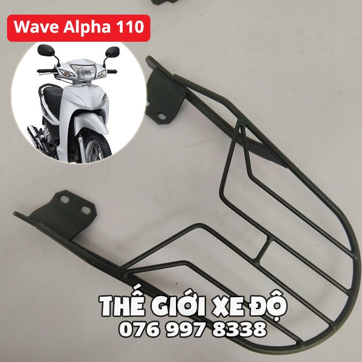 Baga Givi Wave Alpha 110 - Cảng sau Givi cho xe Wave Alpha 2017 đời mới