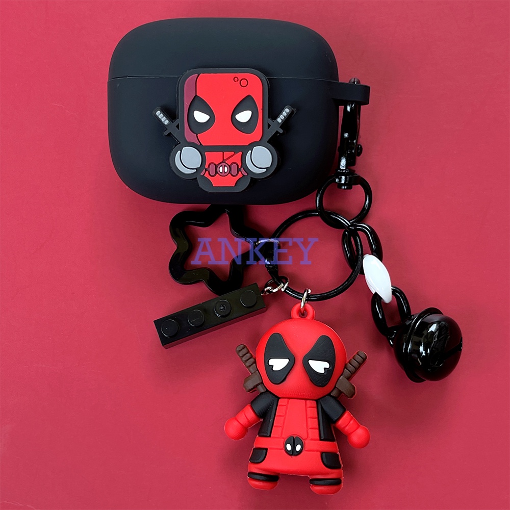 JBL TUNE 215 / Wave 200 / T280 X / Live 300 / T130NC T230NC TWS Case Hộp Đựng Tai Nghe Nhét Tai Silicon Chống Rơi In Hoạt Hình Deadpool