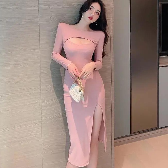 Đầm Dài Thiết Kế Mới Quyến Rũ Thời Trang Dành Cho Mùa Thu