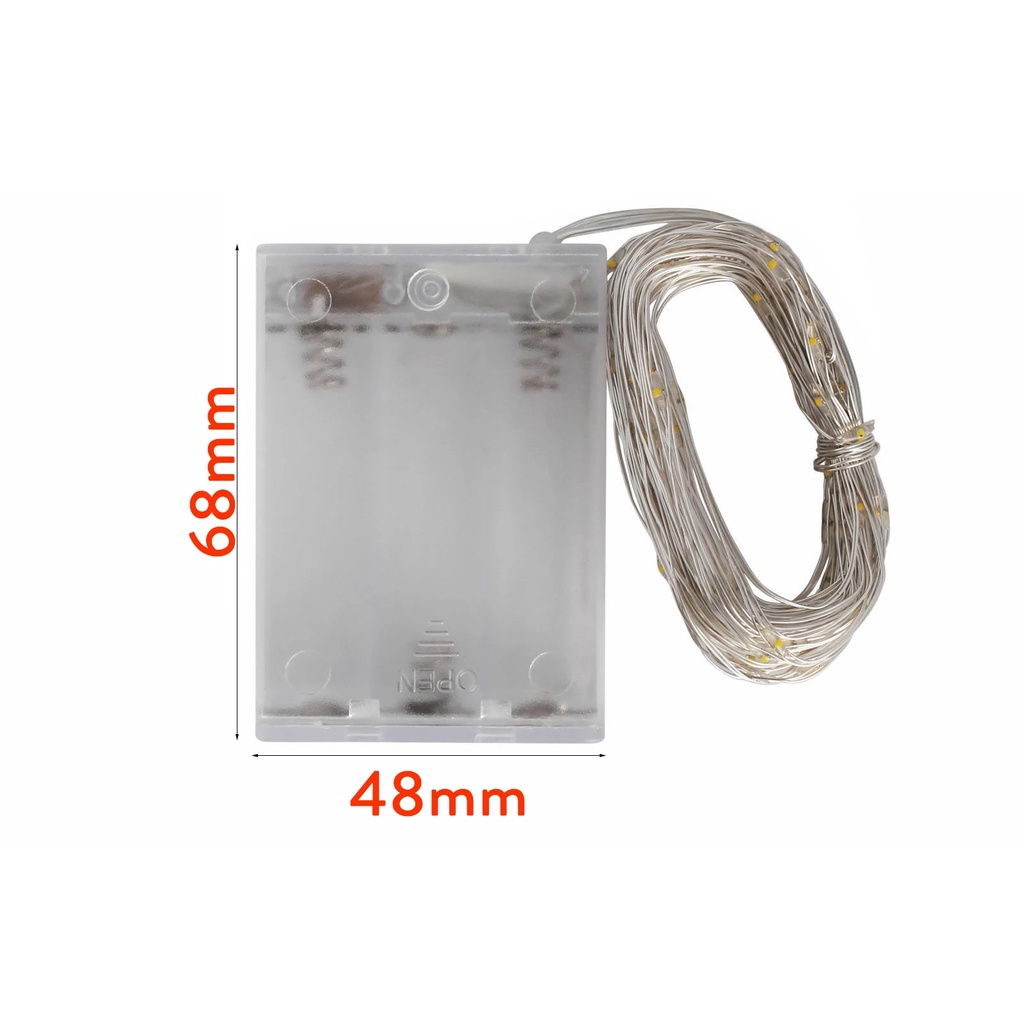 Dây Đèn Led 5M 10M 10 Màu Dùng Pin Trang Trí Phòng Trẻ Em