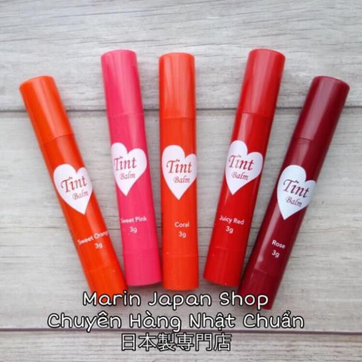 Son có màu dưỡng môi Tint Balm Nhật Bản cam coral san hô