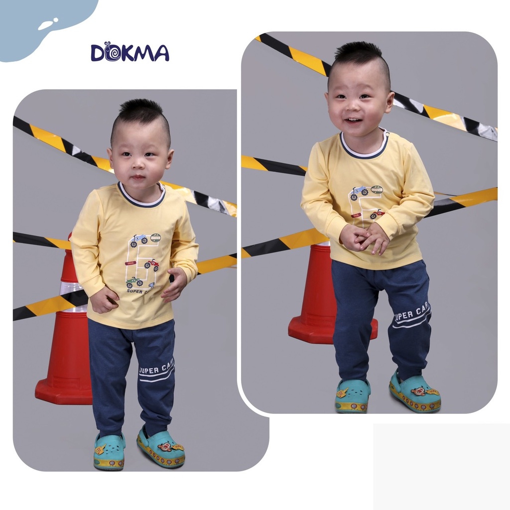 DB1092 Bộ quần áo cài vai dài tay dokma