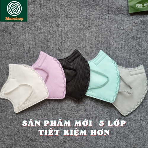 Combo 5 chiếc khẩu trang Mona N95 5 lớp
