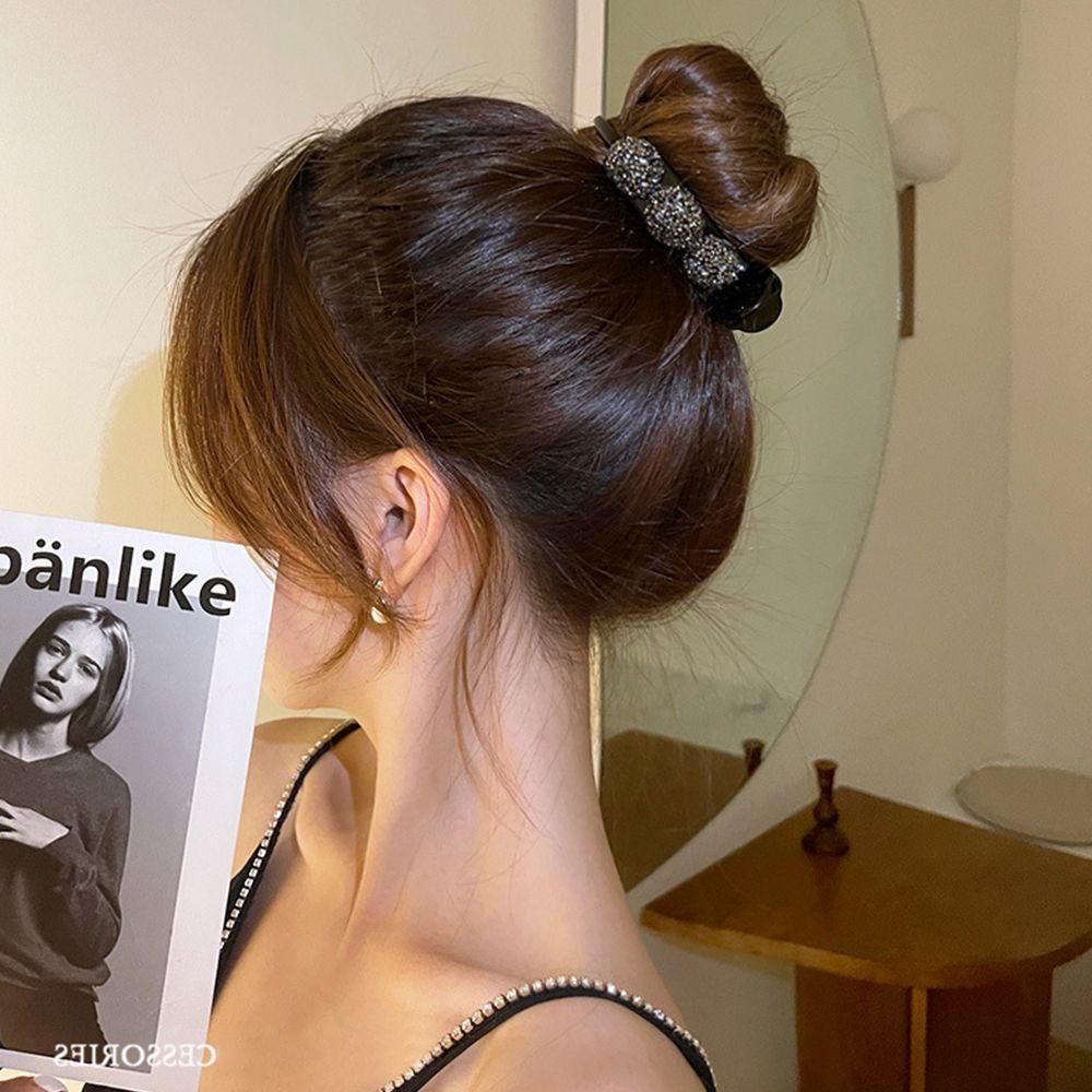 Kẹp Tóc Càng Cua Bằng Nhựa Màu Ngà Thời Trang Cho Nữ