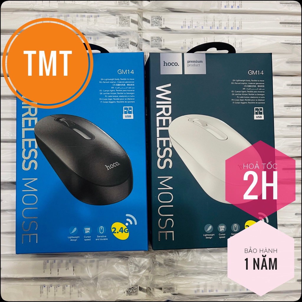 Chuột máy tính, laptop không dây Hoco GM14 kết nối bằng USB - CHÍNH HÃNG