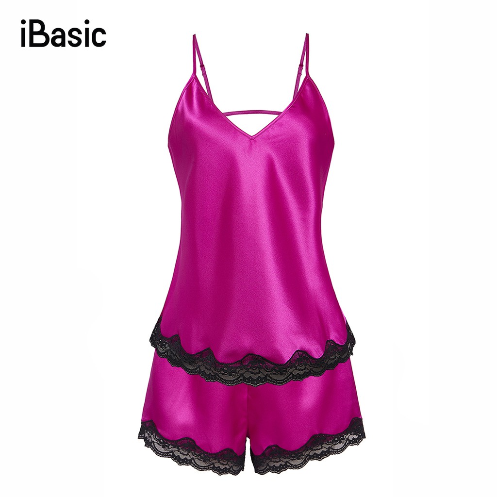 Bộ đồ mặc nhà satin iBasic HOMY015