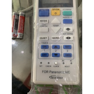 Điều khiển điều hoà panasonic enveter 2 chiều