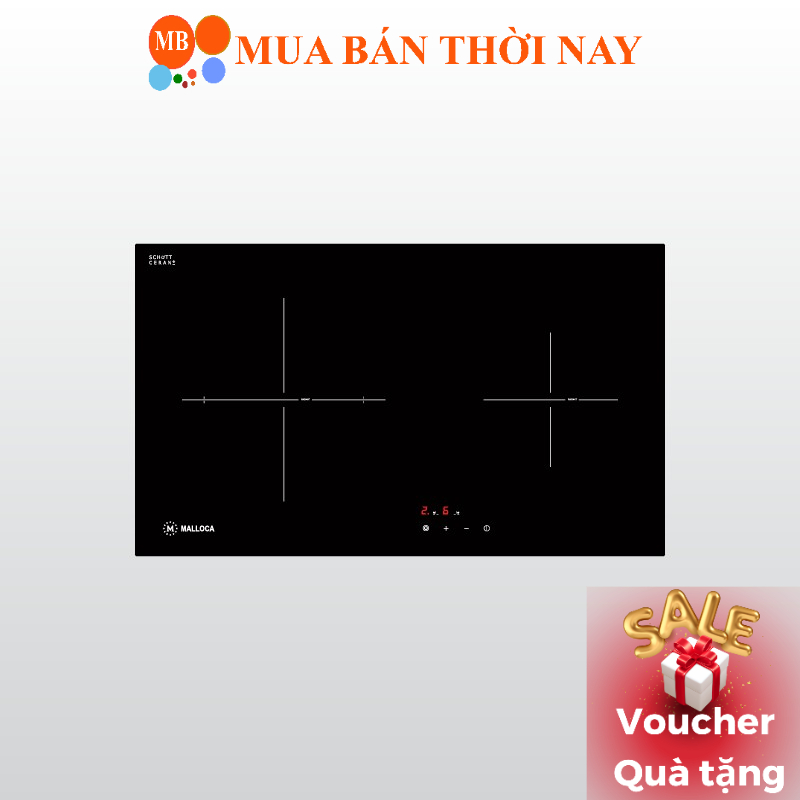 Bếp điện từ âm Malloca  2 ĐIỆN MR 732