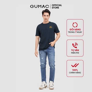 Áo thun nam in chữ GUMAC bảnh bao, năng động nhiều màu ATNB849