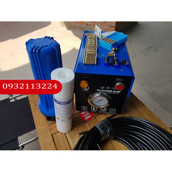 Trọn bộ máy phun sương DH 35 và 15 béc phun sương - DAEHAN - ĐẦY ĐỦ PHỤ KIỆN