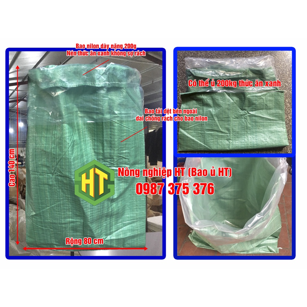 BAO ĐA NĂNG Ủ  CHỨA CÁC LOẠI NÔNG SẢN, HÀNG HÓA NHỎ 80 x 140CM CÓ BAO NILON 200G ĐI KÈM.
