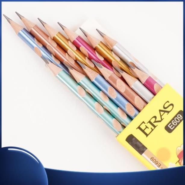 Hộp 12 Bút chì 2B Eras Định Vị 3 Điểm Eras E609