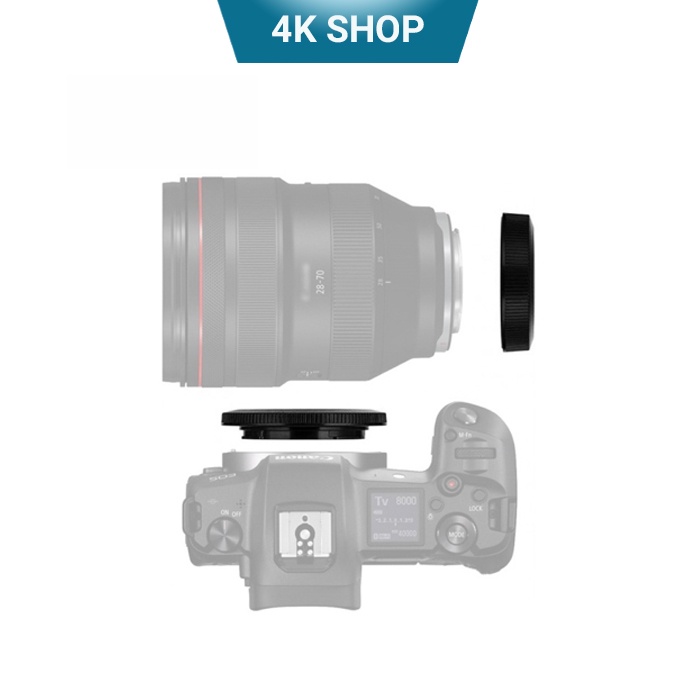 Nắp đậy trước và sau lens canon RF, nắp đậy body canon ngàm RF