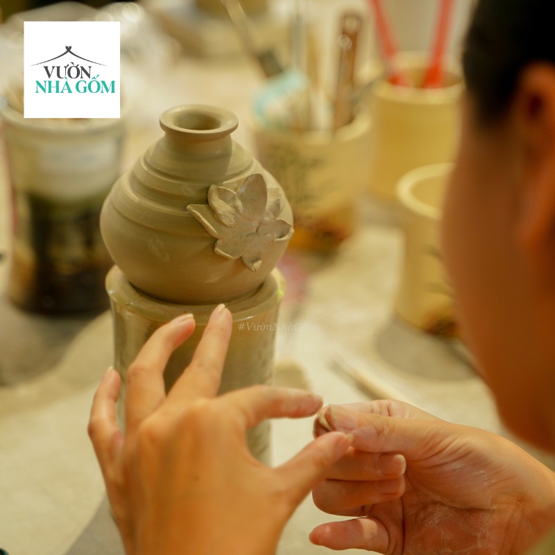 Đất sét làm gốm , nặn gốm, Đất cao lanh, đỏ, trắng_ Vườn Nhà Gốm