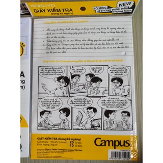 Giấy kiểm tra cấp 2 Campus (20 tờ đôi + 10 đôi )