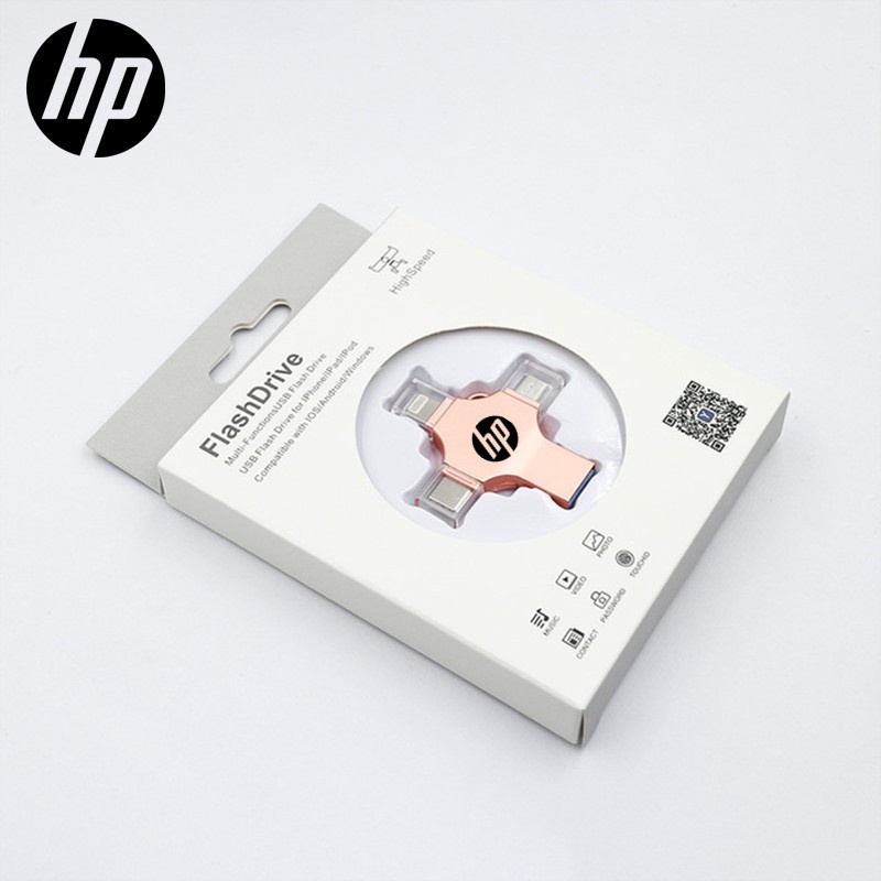 Ổ Đĩa USB 3.0 OTG 2TB 4 Trong 1 Tốc Độ Nhanh Type-C Cho i / O / S / Tablet / Android / Smartphone / PC
