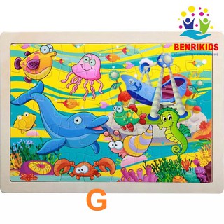 Tranh Xếp Hình Puzzle 40 Miếng Ghép Có Hình Mẫu Cho Bé Tập Lắp Ghép