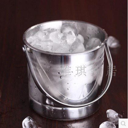 Xô Đựng Đá Inox Có Quai Sách Size 14cm