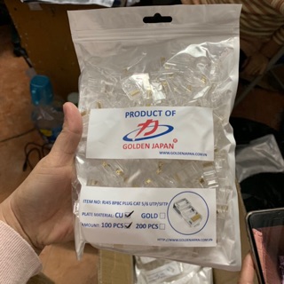 Hạt mạng rj45 golden janpan túi 100 hạt