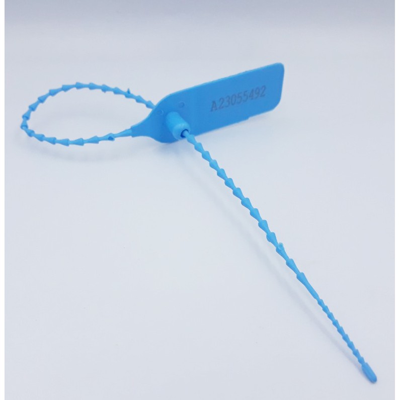Gói 50 Dây Nhựa Khóa Niêm Phong Đốt Tròn 32cm đã in số seri, niêm phong cửa, kẹp chì tạm