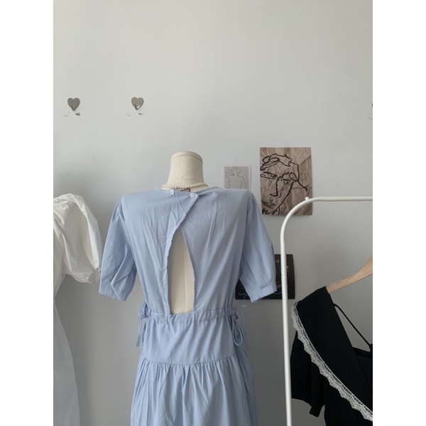 Đầm suông thắt eo