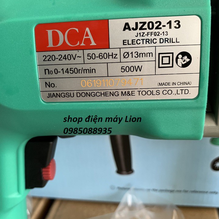 500W Máy khoan - Máy khoan 500W DCA AJZ02-13