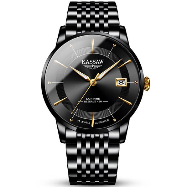 Đồng hồ nam chính hãng KASSAW K890-2  Kính sapphire ,chống xước,Chống nước ,BH 24 tháng,Máy cơ (Automatic) ,dây da xịn