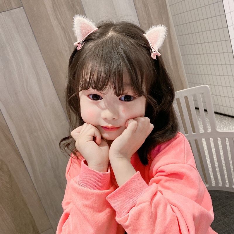 Kẹp tóc tai mèo dễ thương hàn quốc
