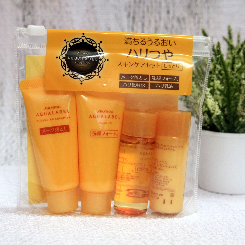 Set dưỡng da mini Shiseido Aqualabel Vàng