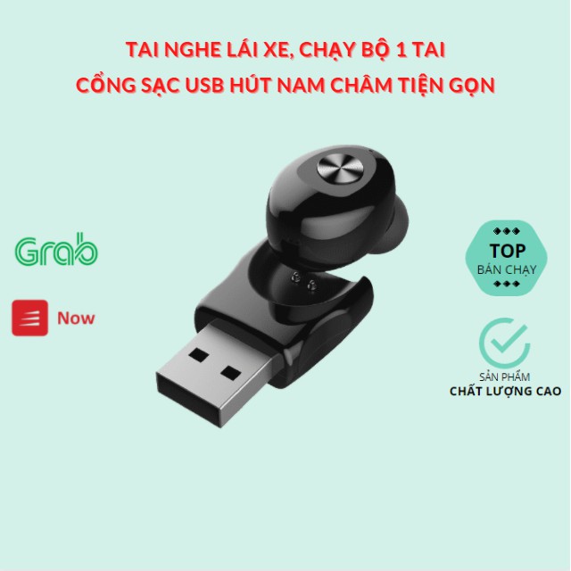 Tai Nghe Bluetooth XG5.0 Sạc USB Âm Thanh Nổi TWS Không Dây Đi Tập Thể Thao Lái Xe Tiện Lắm