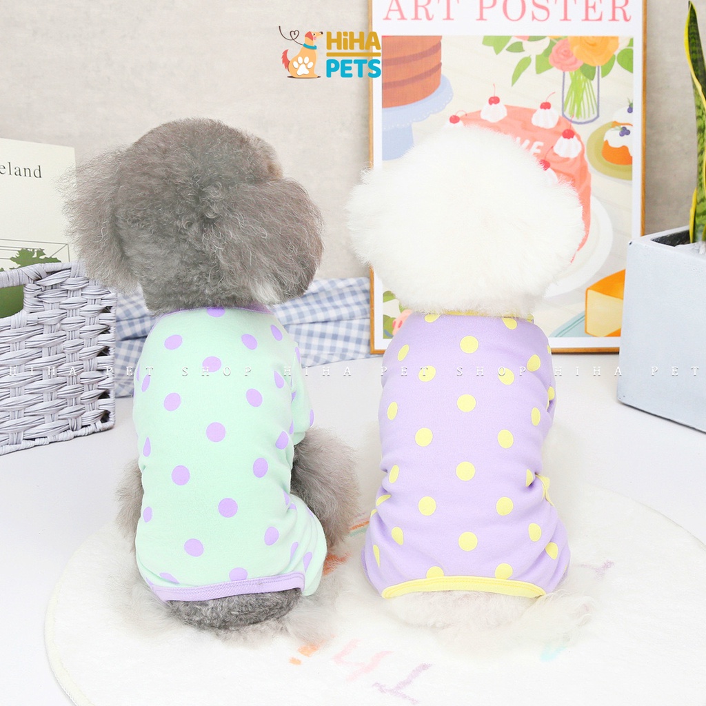 Quần Áo Cho Chó Mèo 4 Chân Mặc Ấm Chất Liệu Thun Cotton Quần Áo Thú Cưng Jump Hình Dễ Thương Hihapet.