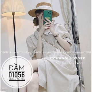 Bigsize Đầm sơ mi viền D1056