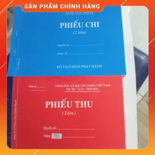 Phiếu Thu Phiếu Chi 2 Liên A5 Thông Tư 107/2017 Giấy Đẹp 110 Tờ