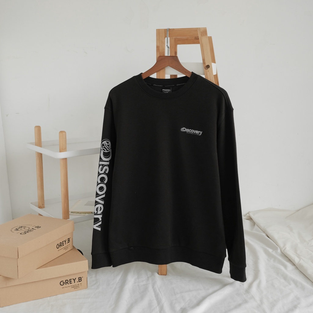 Áo Sweater Discovery Nỉ In Logo Nổi Phong Cách Hàn Quốc Nhiều Màu | BigBuy360 - bigbuy360.vn