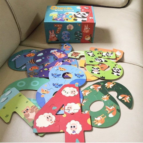 Puzzle chữ số và chữ cái tiếng Anh, Digital animal puzzle, Alphabet Animal Jigsaw,đồ chơi ghép hình chữ cái và số đếm