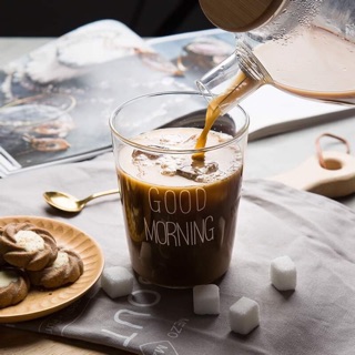 < SẴN> Ly good morning thuỷ tinh