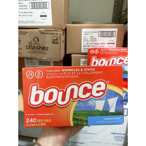 Giấy thơm Bounce của Mỹ - Hộp 240 tờ