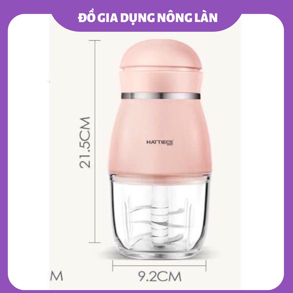 Máy Xay Ăn Dặm Xay Thịt Đa Năng Hattiecs NONGLAN Cối thủy tinh bảo hành 12 tháng chính hãng