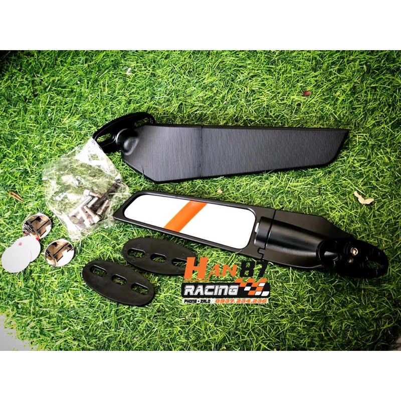 Cánh Gió Chiếu Hậu Bản To - Nhôm CNC - siêu đẹp CBR150 GSX150 R15