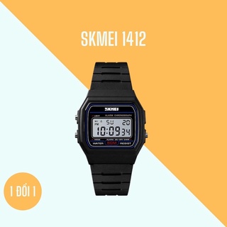 Đồng hồ SKMEI 1412- Bảo hành 3 tháng - 2 màu Black, Green - Unisex
