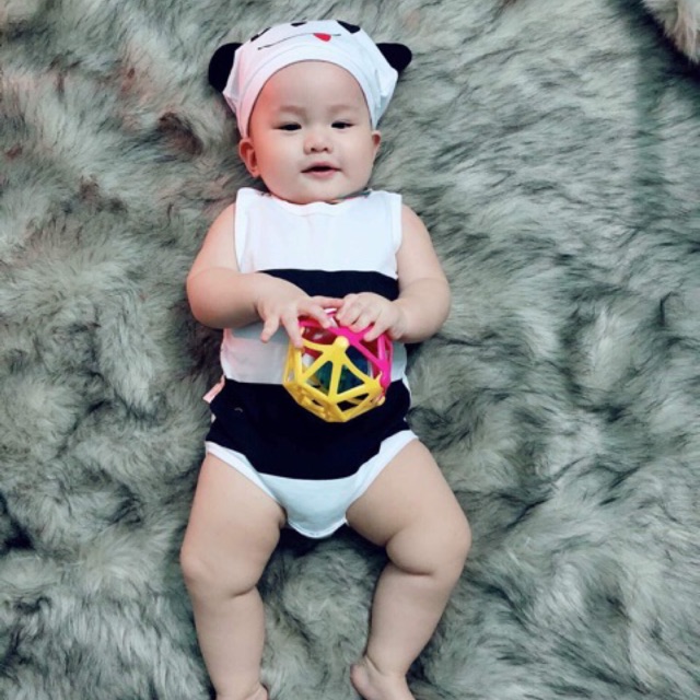 W1- Set Body suit Gấu Trúc