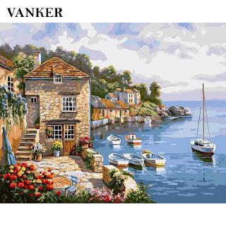 Bộ Tranh Sơn Dầu 40x50cm Tự Làm Họa Tiết Chậu Cây Cảnh Sang Trọng Dùng Để Trang Trí Nhà Tiện Dụng