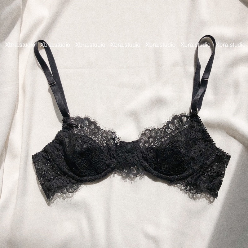 Bộ đồ lót ren mi, áo lót có gọng không mút, quần dây mảnh sexy