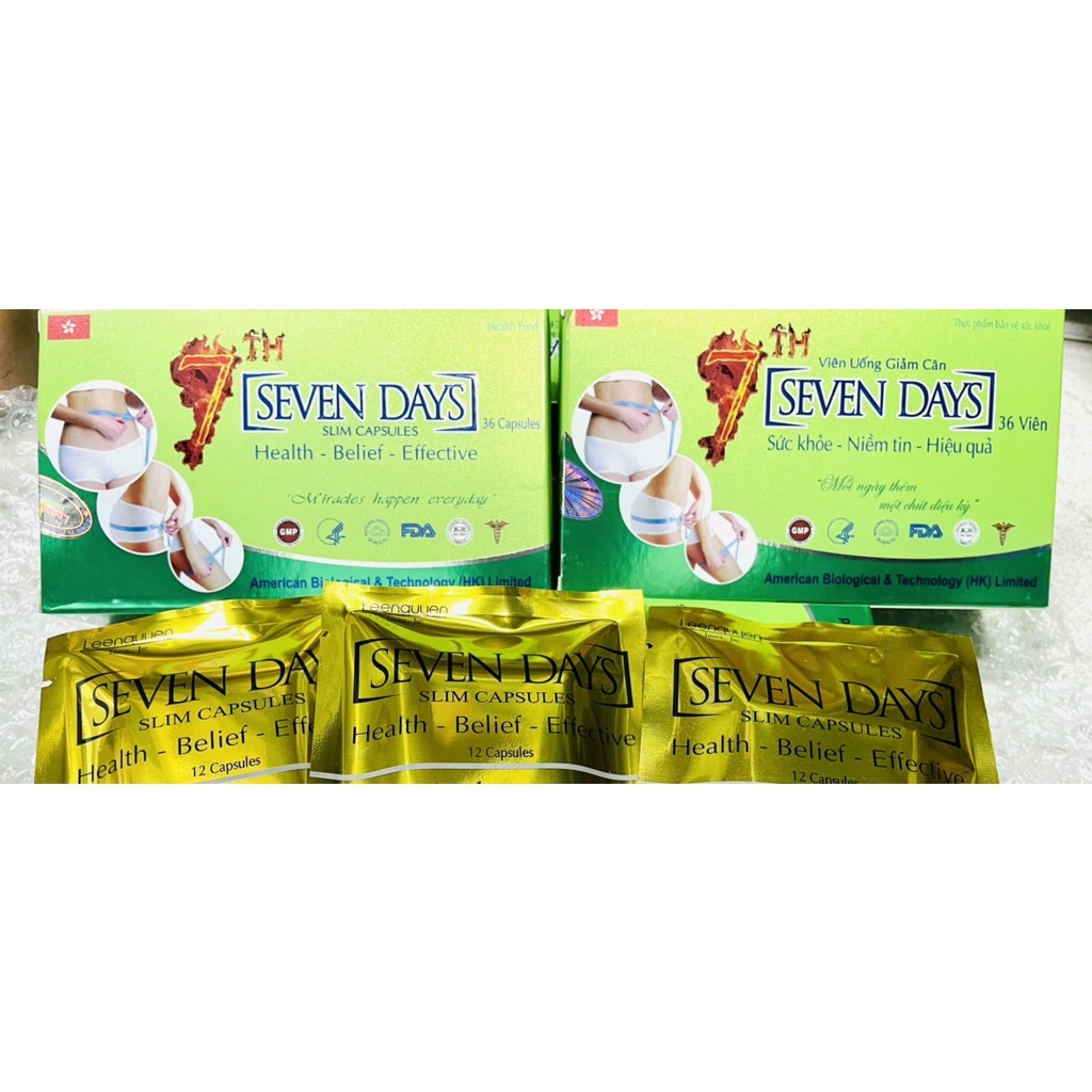 [CAM KẾT HÀNG CHÍNH HÃNG ] VIÊN UỐNG GIẢM CÂN SEVEN DAY THẢO DƯỢC