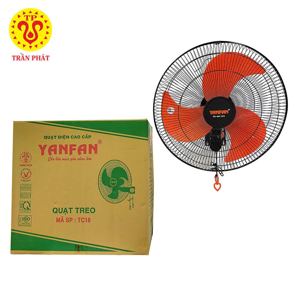 Quạt treo tường bán công nghiệp YanFan - TC18, cánh 45cm - 65w. BH 3 năm